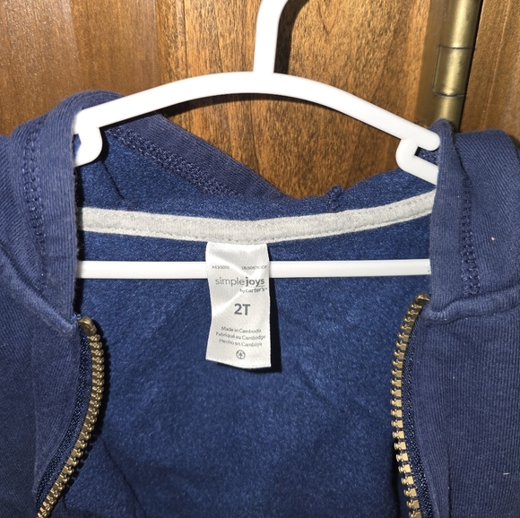 Carter's: Zip-up Hoodies, 2T, LIKE NEW, Gray, Navy, Sharks, YKK Zip, SO SOFT - Picture 11 of 15